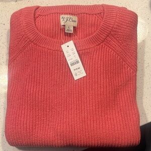J. Crew Men's Sweater in Vibrant Coral